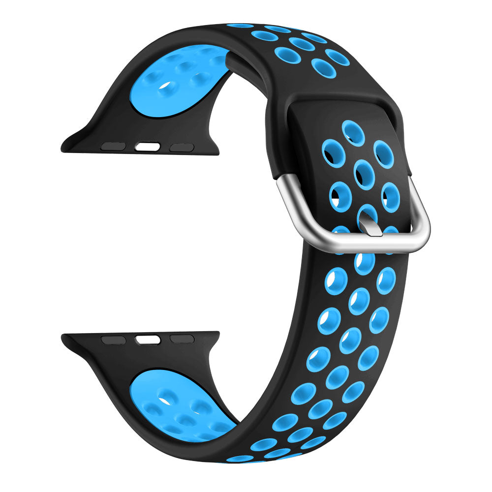 Dual Color Silicone Watch Strap Replacement Band for Apple Watch Series 9 8 7 6 SE (2023) SE(2022) 40mm 3 2 1 38mm Dual Color Silicone Watch Strap Replacement Band for Apple Watch Series 9 8 7 6 SE (2023) SE(2022) 40mm 3 2 1 38mm